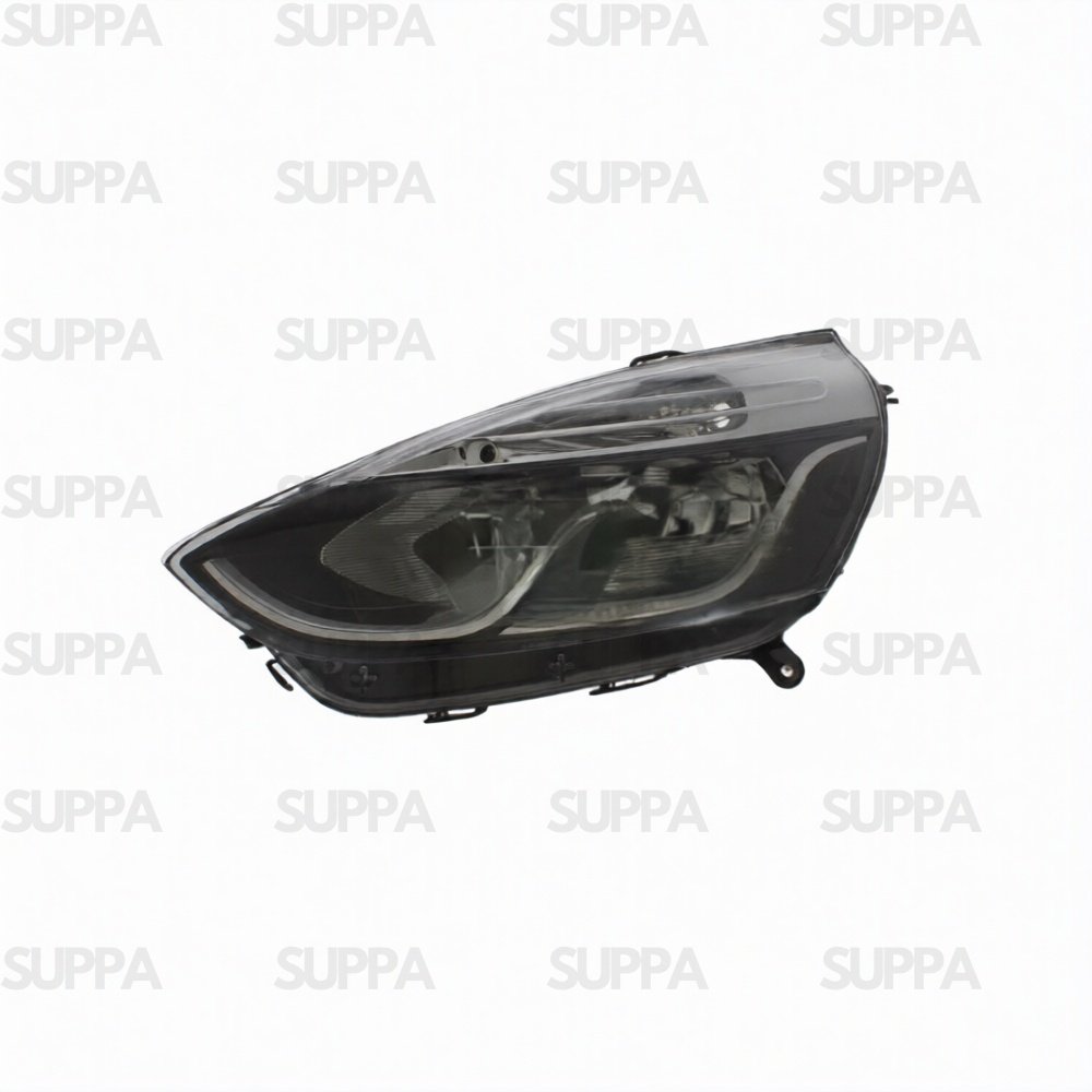 RENAULT CLIO 2012-2016 HEADLAMP BLACK WITH CHROME LEFT 260603442R 712103411110 712E11