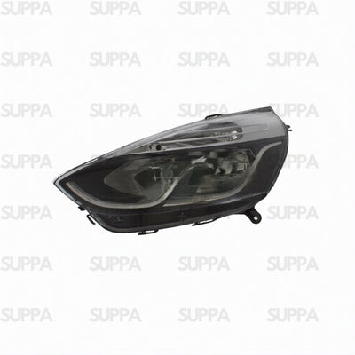 RENAULT CLIO 2012-2016 HEADLAMP BLACK WITH CHROME LEFT 260603442R 712103411110 712E11