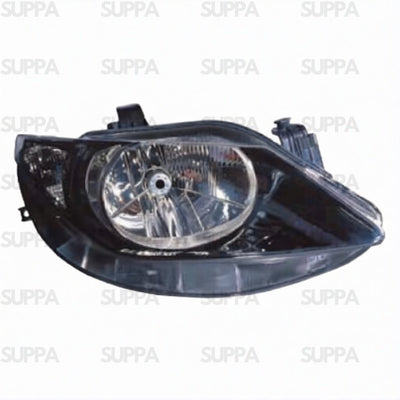 SEAT IBIZA 2008-2012 HEADLAMP BLACK SINGLE REFLECTOR RIGHT 6J1941022B 6J1941022C 6J2941022 6J2941022A 6J2941022B 6J2941022C
