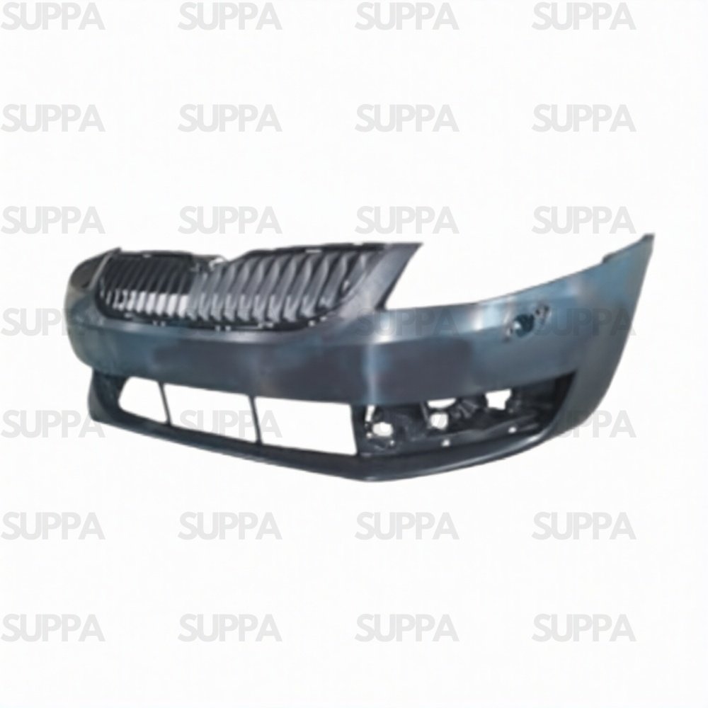 SKODA OCTAVIA 2013-2016 FRONT BUMPER WITH TOP GRILLE & WASHER 5E0807217A