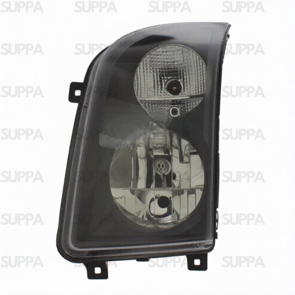 VOLKSWAGEN CRAFTER 2006-2016 HEADLAMP BLACK LEFT 2E1941015 2E2941015